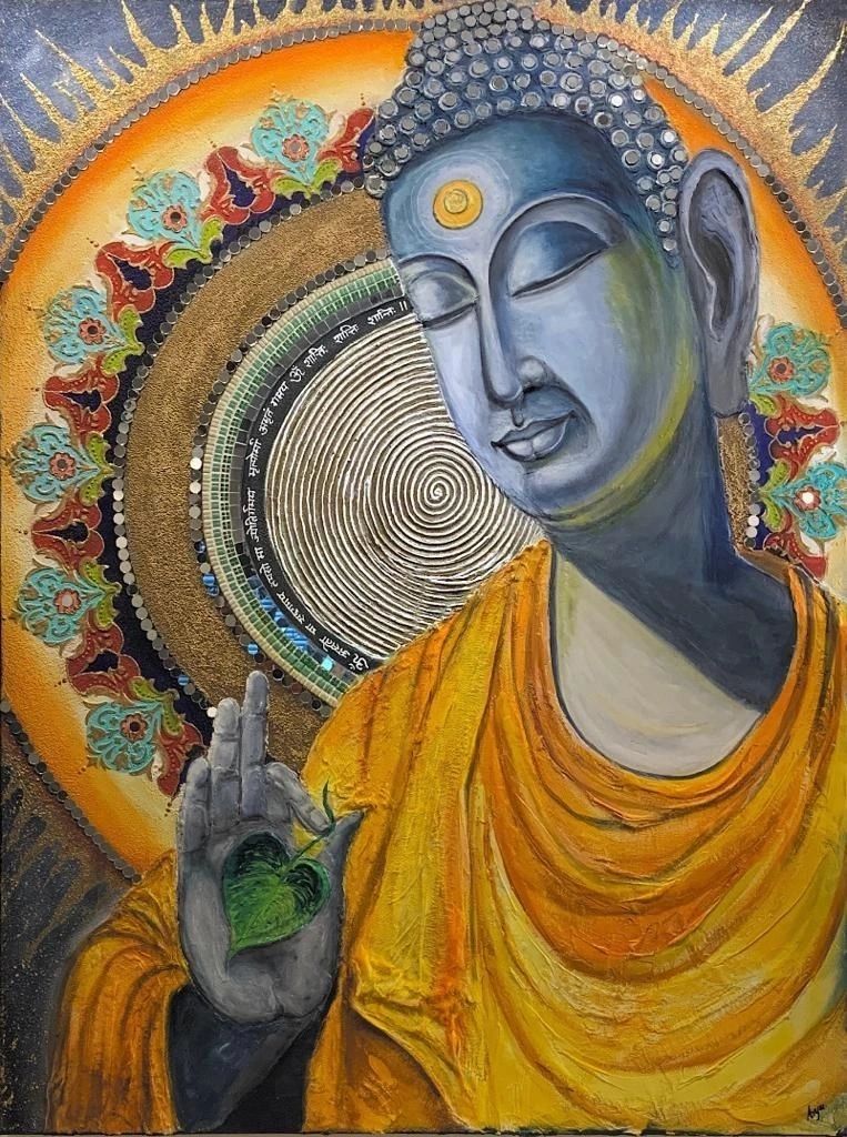 Buddha — painting by Santvana Jain (sold)