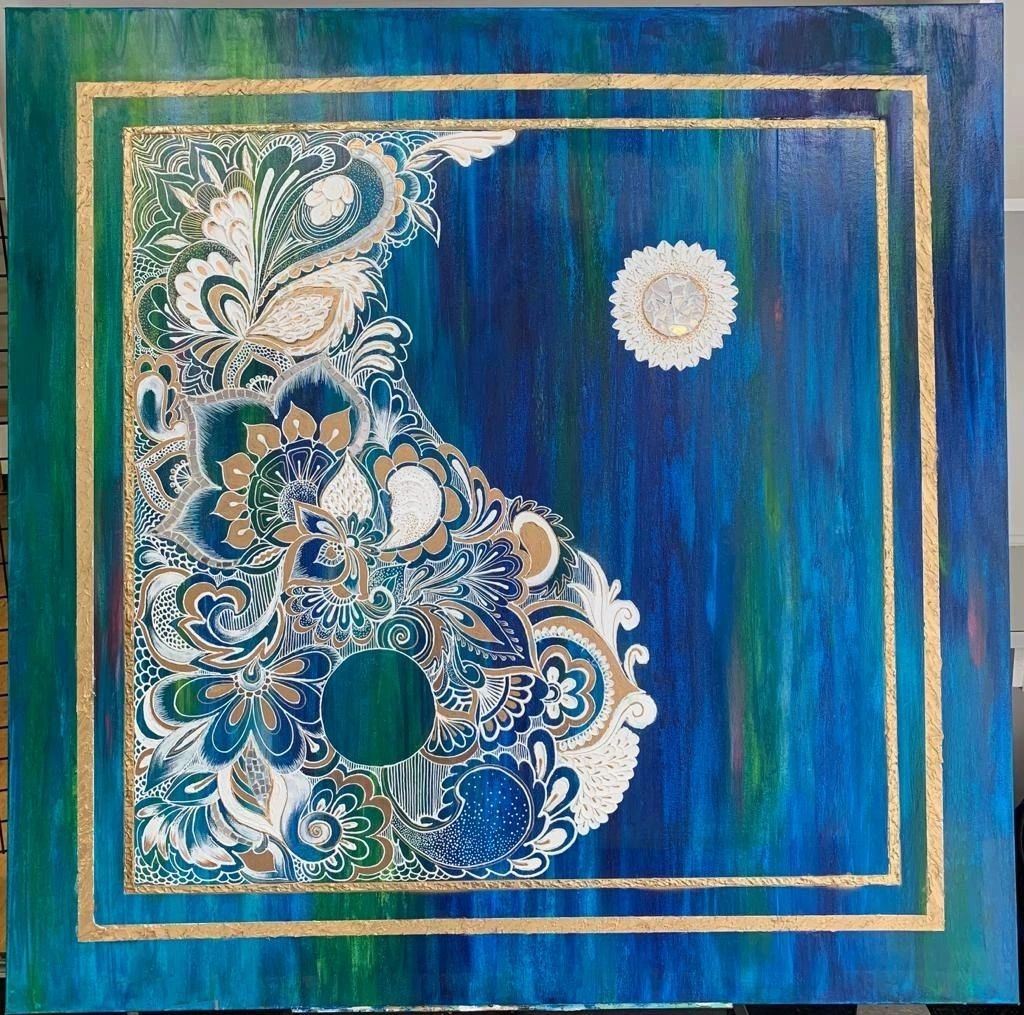 Paisley mandala — painting by Santvana Jain (sold)