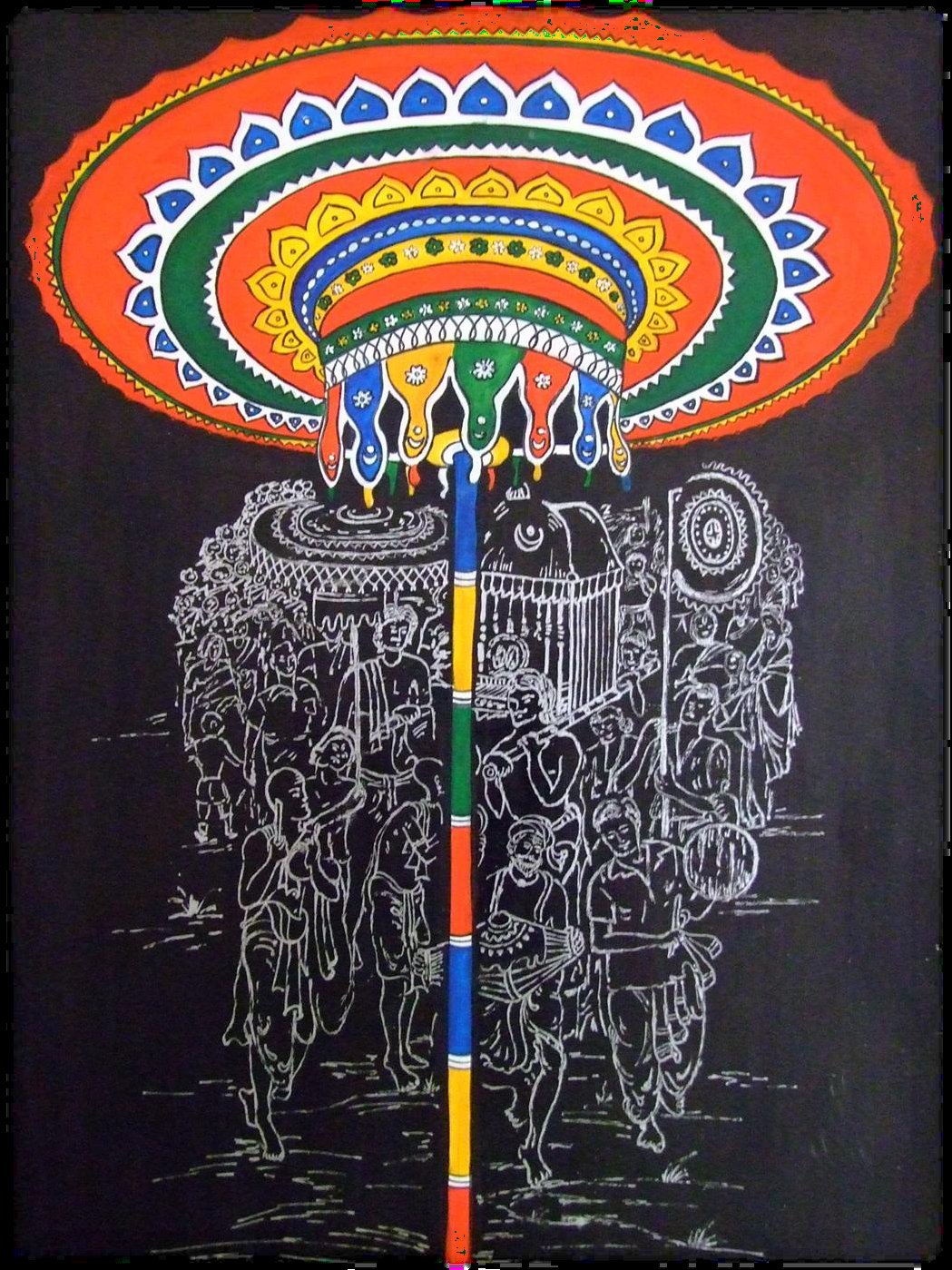 Carnival (1999) — painting by Santvana Jain