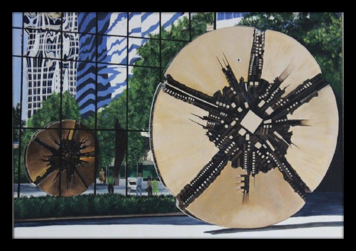 Hometown (2012) — painting by Santvana Jain