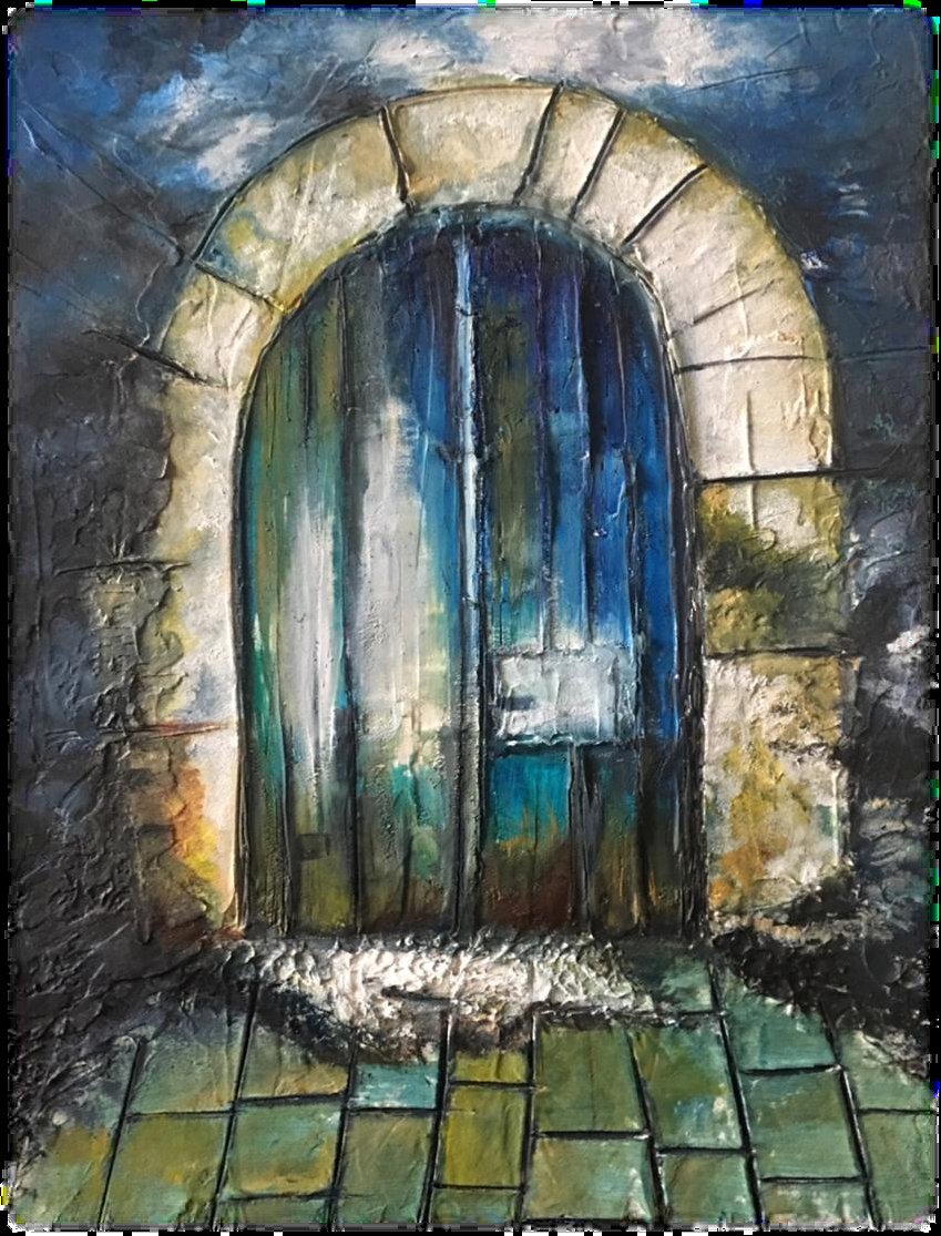To Open (2017) — painting by Santvana Jain